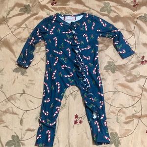 SweetHoney 6 Month Christmas Themed One Piece Outfit